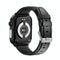 1.96 Inch Colour Screen Smart Watch Leather Strap Support Bluetooth Call / Ecg - Black