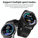 Waterproof Smart Bracelet With Touch Screen Bluetooth Call And Heart Rate Monitor - Black