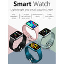 1.69 Inch Ip67 Waterproof Smart Watch With Touch Screen Health Monitoring - Red