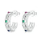 925 Sterling Silver Vintage Diamond Pattern Earrings