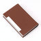 Stainless Steel Card Holder Sleek Business Accessory - Red