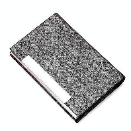 Stainless Steel Card Holder Sleek Business Accessory - Red
