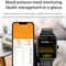 1.91 Inch Ip67 Waterproof Silicone Band Smart Watch Support Ecg / Non-Invasive Blood Glucose Measurement - Black