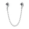 925 Sterling Silver Cross Safety Chain Bracelet