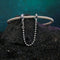 925 Sterling Silver Cross Safety Chain Bracelet