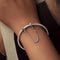 925 Sterling Silver Cross Safety Chain Bracelet
