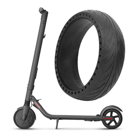 8x2.125 Inch No-inflate Tire for Ninebot Es1 / 2 / 4 Scooter - Black