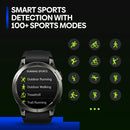 1.43 Inch Amoled Screen Sports Smart Watch Support Bluetooth Call - Black