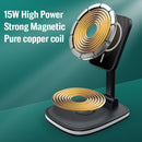 15W Multifunctional Desktop Wireless Charger - Black