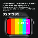 1.75 Inch Ips Smart Watch Waterproof Temp / Heart / Bp / Sleep Monitoring - Black
