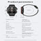 1.96 Inch Colour Screen Smart Watch Silicone Strap Support Bluetooth Call - Black