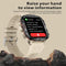 1.96 Inch Colour Screen Smart Watch Silicone Strap Support Bluetooth Call - Black