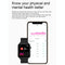 1.7 Inch Tft Colour Screen Ip68 Waterproof Smart Watch Support Blood Oxygen Monitoring / Body Temperature Monitoring / Ai Medical Diagnosis - Leather Strap - Black