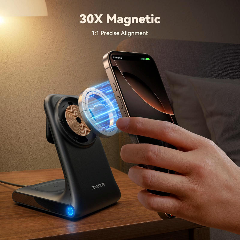 3 In 1 Magnetic Wireless Charger & Phone Holder