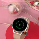 1.1 Inch Smart Stainless Steel Band Watch Support Bluetooth Call / Blood Oxygen Monitoring - Gold