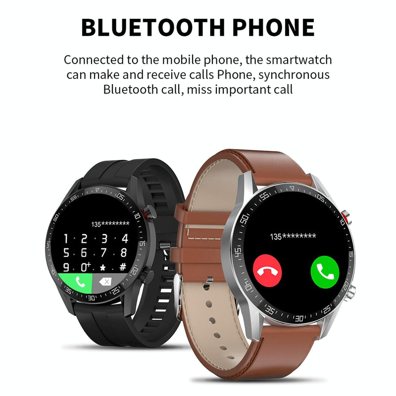 1.28 Inch Ips Screen Smart Watch With Bluetooth Call & Sleep Monitoring - Black