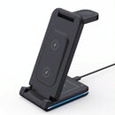 5 In 1 Foldable Wireless Charger 15W Black