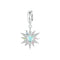 925 Sterling Silver Colorful Sunshine Sun Pendant Beads