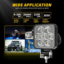 12 - 30V 12W 6000K 2.5 Inch Car Led Engineering Auxiliary Light White Light