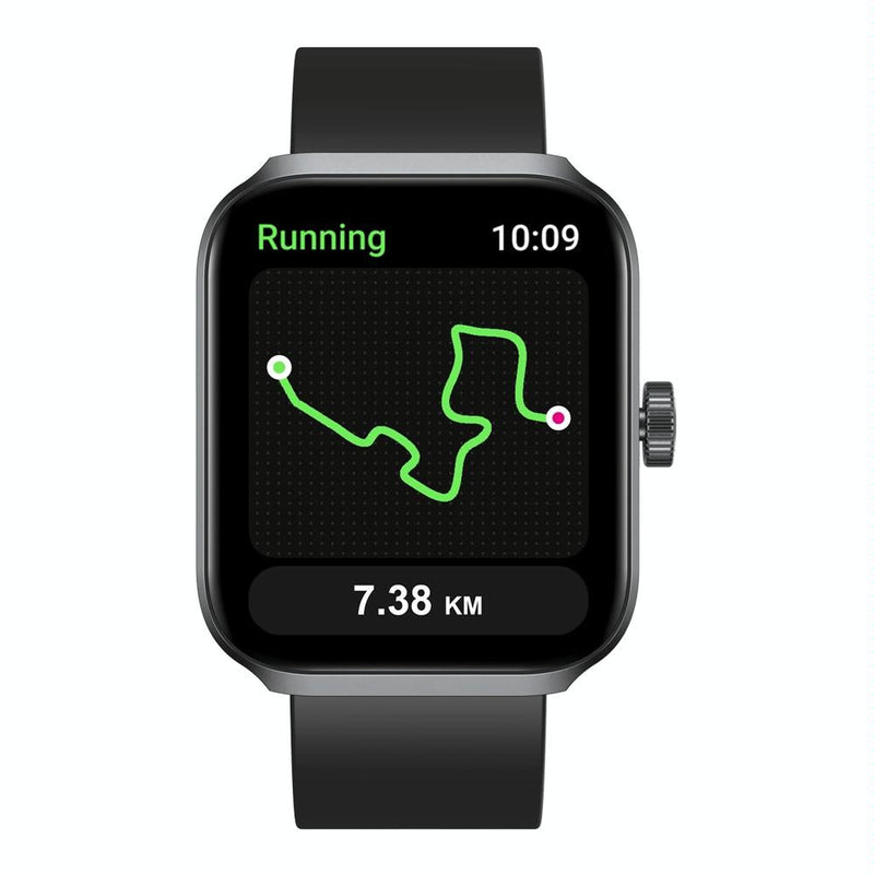 Stylish 1.78 Inch Gps Smart Watch With Bluetooth Calling Heart Rate & Blood Oxygen - Black