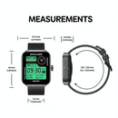 Stylish 1.78 Inch Gps Smart Watch With Bluetooth Calling Heart Rate & Blood Oxygen - Black