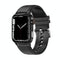 1.85 Inch Tft Screen Leather Band Health Smart Watch Support Bluetooth Call / Plateau Blood Oxygen / Body Temperature / Arrhythmia / Ti Heart Rate Monitoring - Black