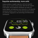 1.85 Inch Tft Screen Leather Band Health Smart Watch Support Bluetooth Call / Plateau Blood Oxygen / Body Temperature / Arrhythmia / Ti Heart Rate Monitoring - Black