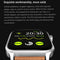 1.85 Inch Tft Screen Leather Band Health Smart Watch Support Bluetooth Call / Plateau Blood Oxygen / Body Temperature / Arrhythmia / Ti Heart Rate Monitoring - Black