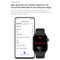 1.85 Inch Tft Screen Leather Band Health Smart Watch Support Bluetooth Call / Plateau Blood Oxygen / Body Temperature / Arrhythmia / Ti Heart Rate Monitoring - Black