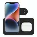 3 In 1 Folding Wireless Charger Black