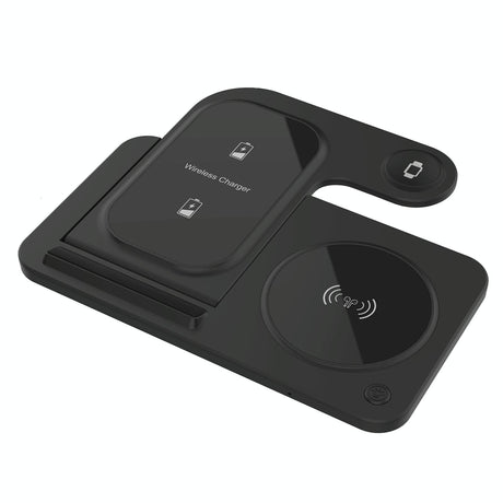 3 In 1 Folding Wireless Charger Black