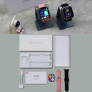 2.01 Inch Waterproof Smart Watch Bt Call / Heart Rate / Blood Pressure / Blood Oxygen - Black Gold