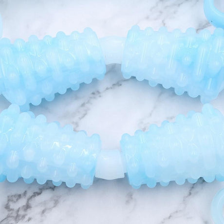 2-Pack Ring Leg Clamp Massager For Yoga & Fitness - Blue