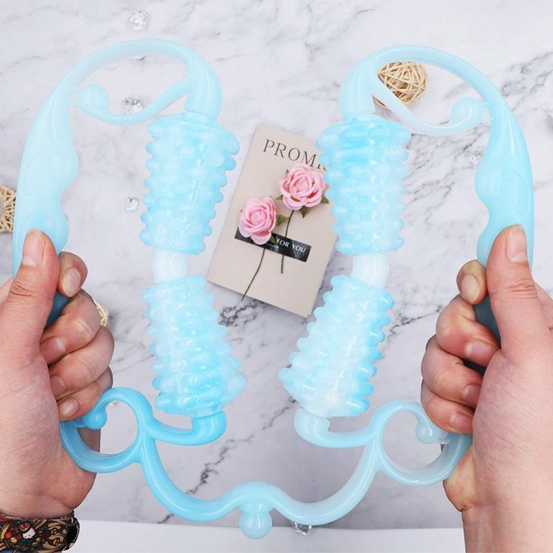 2-Pack Ring Leg Clamp Massager For Yoga & Fitness - Blue