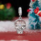925 Sterling Silver Snowflake Crystal Ball Pendant