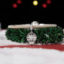 925 Sterling Silver Snowflake Crystal Ball Pendant