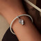 925 Sterling Silver Snowflake Crystal Ball Pendant