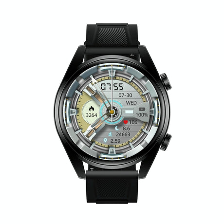 1.43 Inch Ip67 Sport Smart Watch Support Bluetooth Call / Sleep / Blood Oxygen / Heart Rate / Blood Pressure Health Monitor - Black