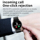 1.28 Inch Touch Screen Ip67 Waterproof Smart Watch Support Blood Pressure Monitoring / Sleep Monitoring / Heart Rate Monitoring - Black