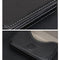 Stainless Steel Magnetic Business Card Holder Pu Leather Case - Red