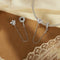 925 Sterling Silver Romantic Bow Safety Chain For Diy Beaded Accessories