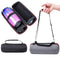Jbl Pulse4 Portable Storage Bag With Velvet Lining And Protective Cover - Silver Gray + Black