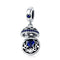 925 Sterling Silver Zircon Pendant With Parts - Scc689