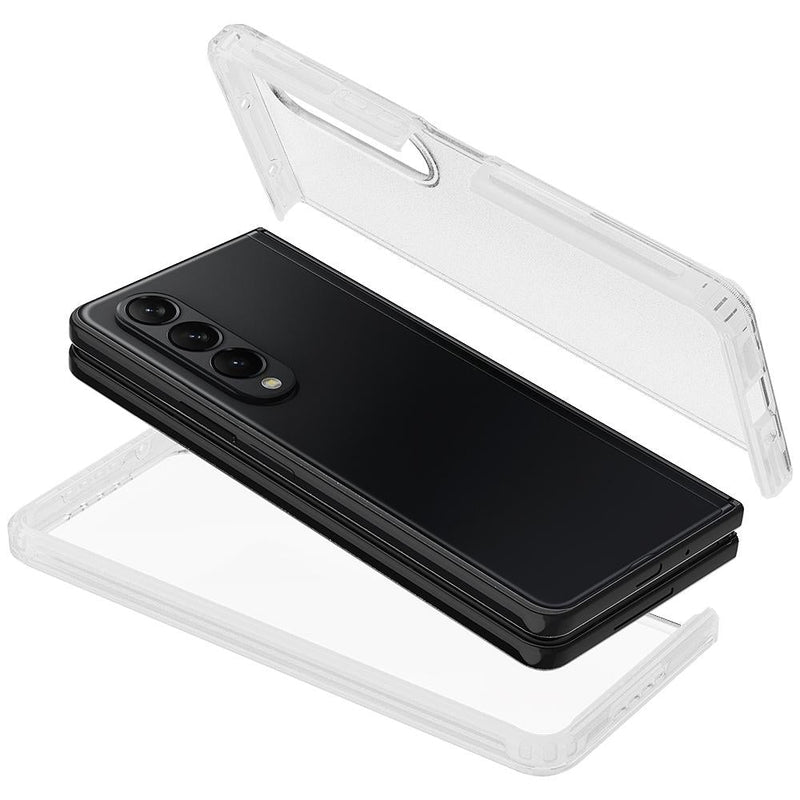 For Samsung Galaxy z Fold4 5G Transparent Frosted Hard Case  - Pc + Tpu