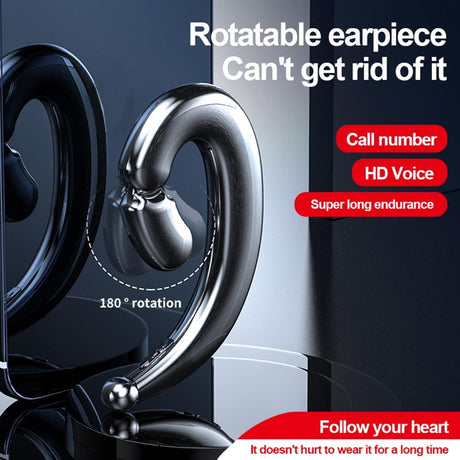 Wireless Bone Conduction Sports Earphones - M520 - Black