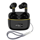 Wireless In-ear Earphones with Digital Charging Case - J2 - Black
