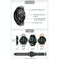 1.3 Inch Full-Fit Round Screen Smart Watch Support Sleep Monitor / Heart Rate Monitor / Temperature Monitoring Black