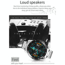 1.3 Inch Full-Fit Round Screen Smart Watch Support Sleep Monitor / Heart Rate Monitor / Temperature Monitoring Black