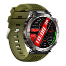 Waterproof Smart Watch With Flashlight And Compass - 1 Inch - Orange