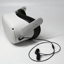Aluminum 3.5mm Earbuds for Meta Quest 2 - Compact and Durable - White